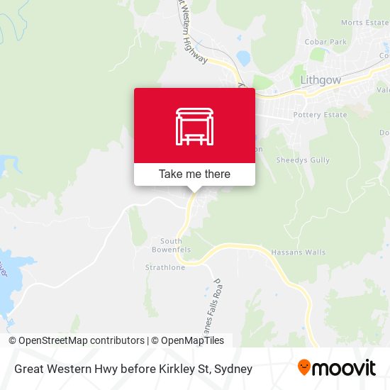 Great Western Hwy before Kirkley St map