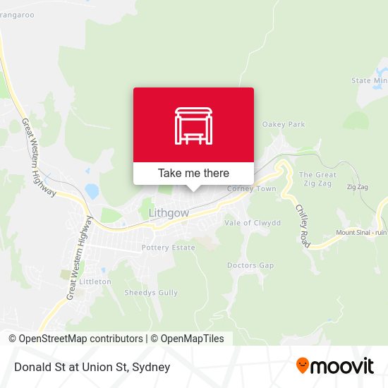Donald St at Union St map