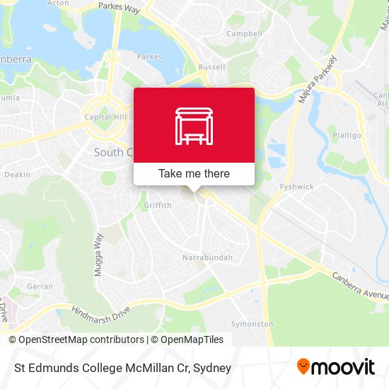 St Edmunds College McMillan Cr map