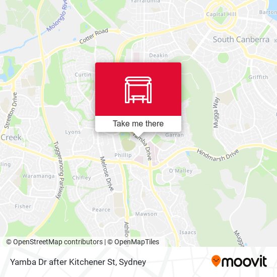 Yamba Dr after Kitchener St map