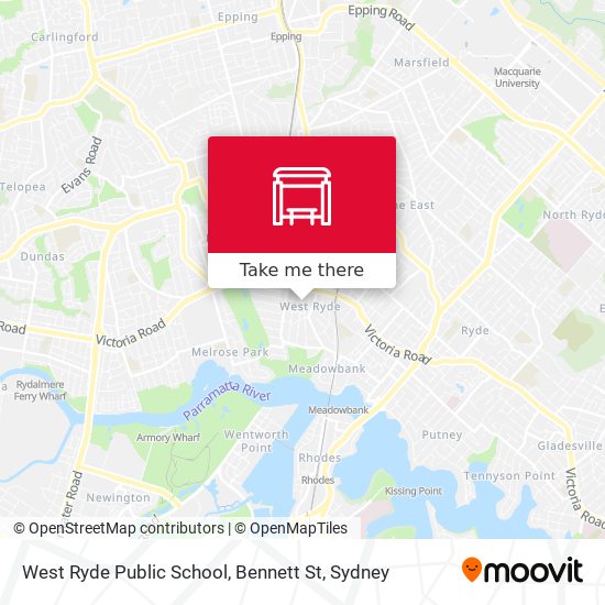 Mapa West Ryde Public School, Bennett St