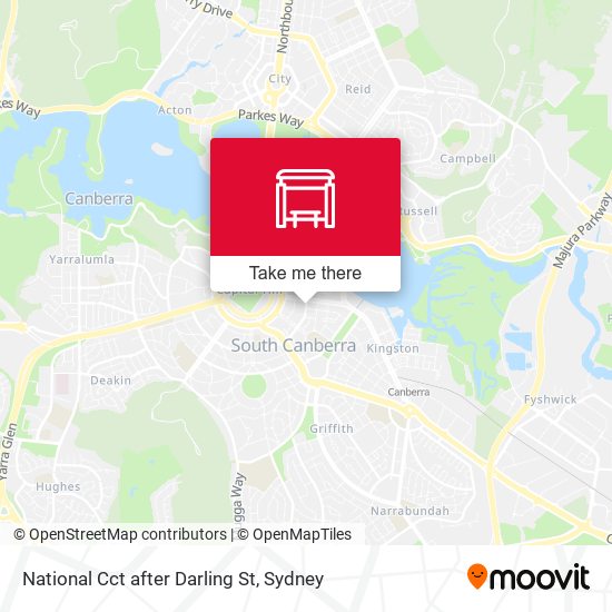 National Cct after Darling St map