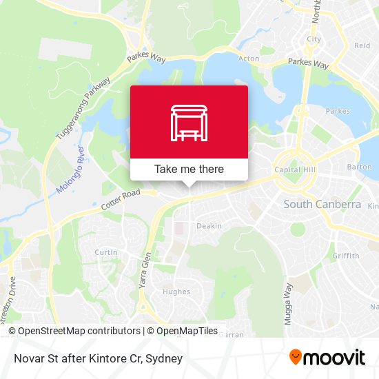 Novar St after Kintore Cr map