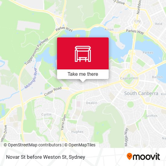 Novar St before Weston St map