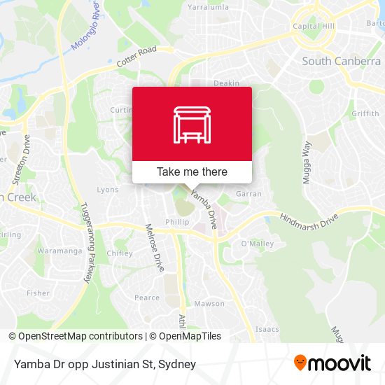 Yamba Dr opp Justinian St map