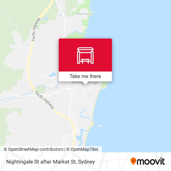 Nightingale St after Market St map