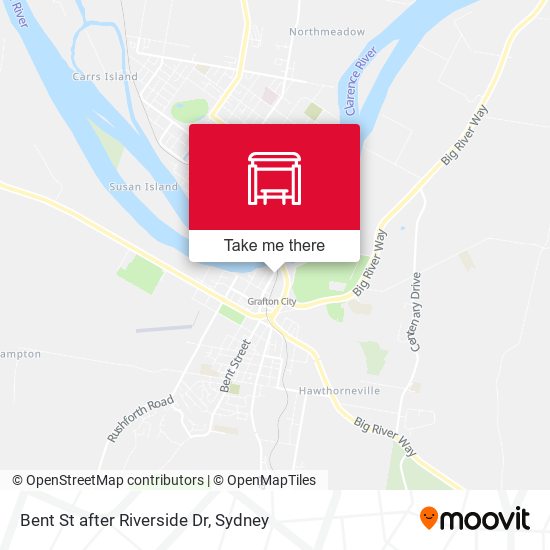Bent St after Riverside Dr map
