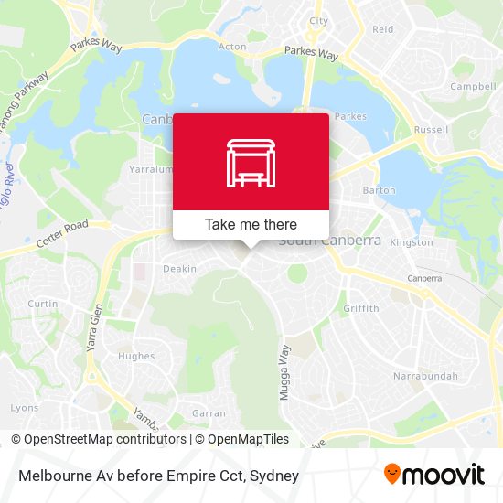 Melbourne Av before Empire Cct map