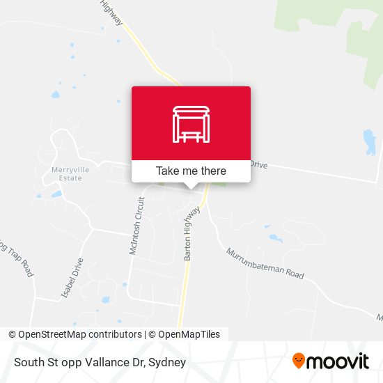 South St opp Vallance Dr map