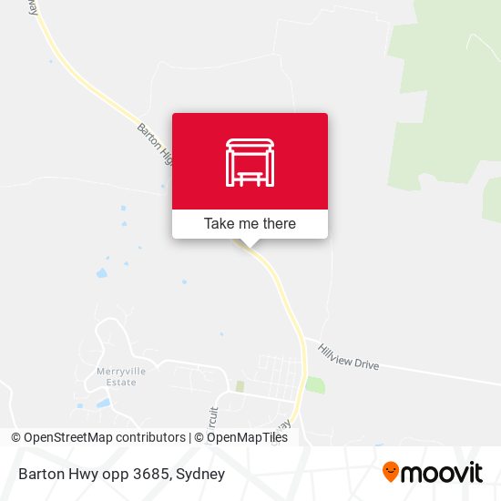 Barton Hwy opp 3685 map