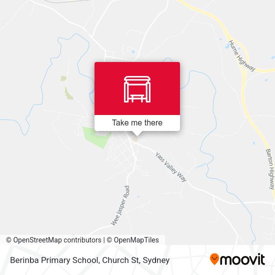 Berinba Primary School, Church St map
