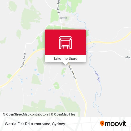 Wattle Flat Rd turnaround map