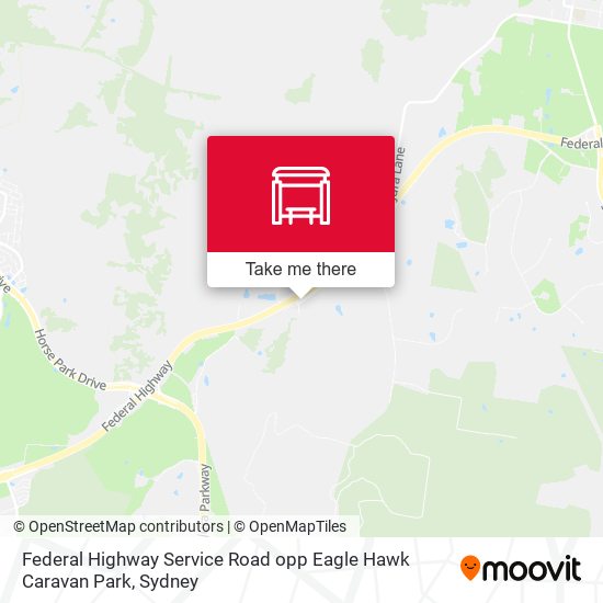 Federal Highway Service Road opp Eagle Hawk Caravan Park map