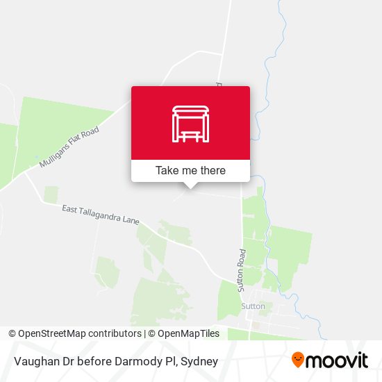 Vaughan Dr before Darmody Pl map
