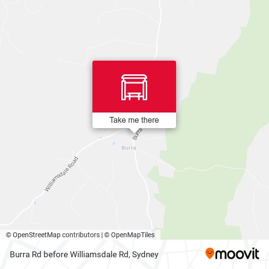 Burra Rd before Williamsdale Rd map