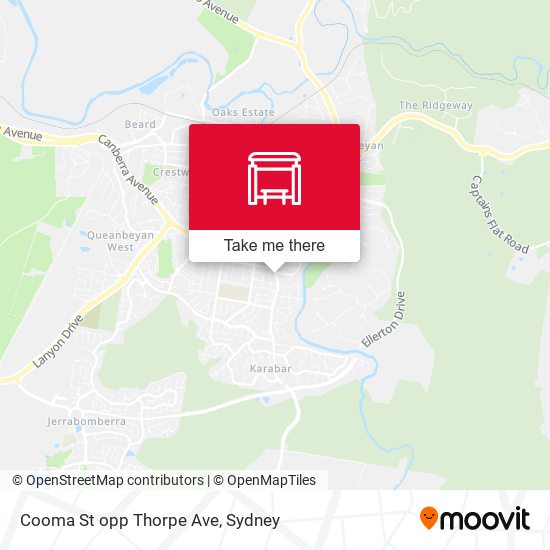 Cooma St opp Thorpe Ave map