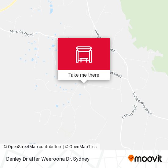 Denley Dr after Weeroona Dr map