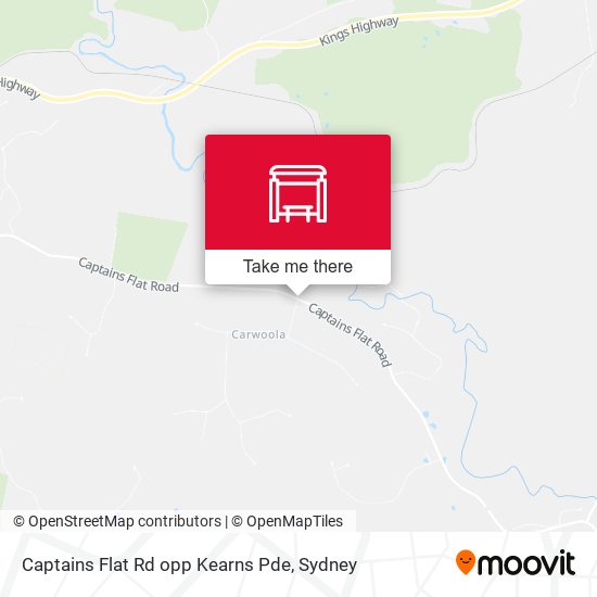 Captains Flat Rd opp Kearns Pde map