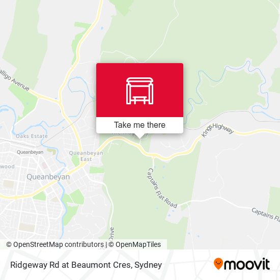 Ridgeway Rd at Beaumont Cres map