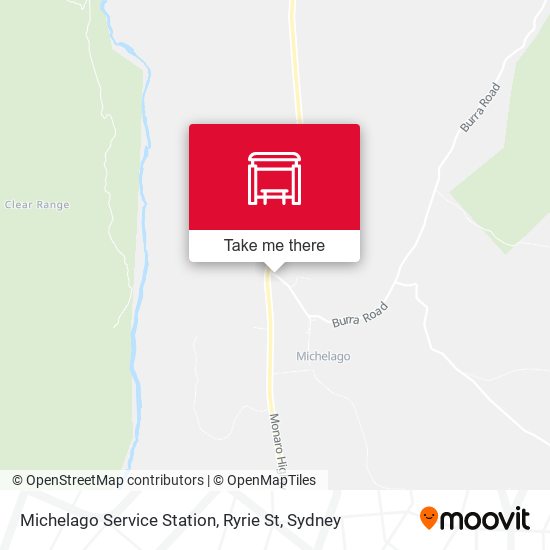 Michelago Service Station, Ryrie St map