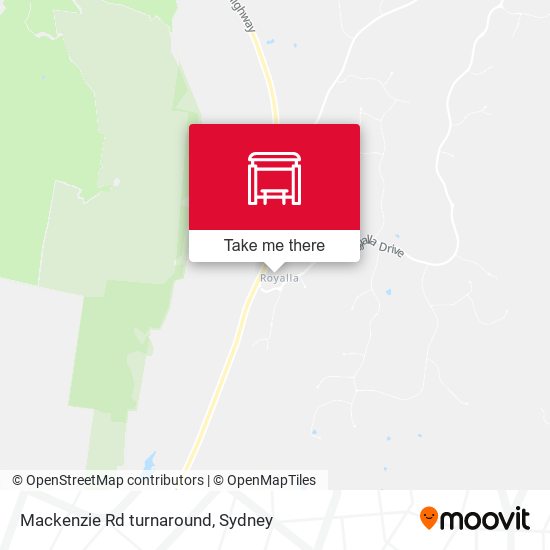 Mackenzie Rd turnaround map