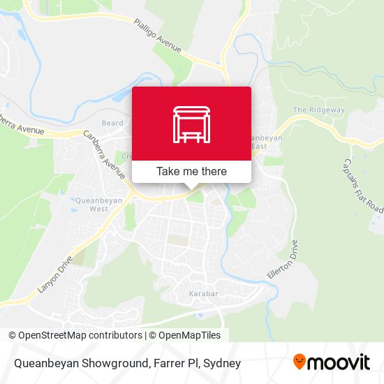 Queanbeyan Showground, Farrer Pl map