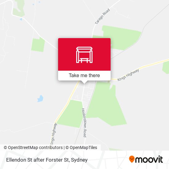 Ellendon St after Forster St map