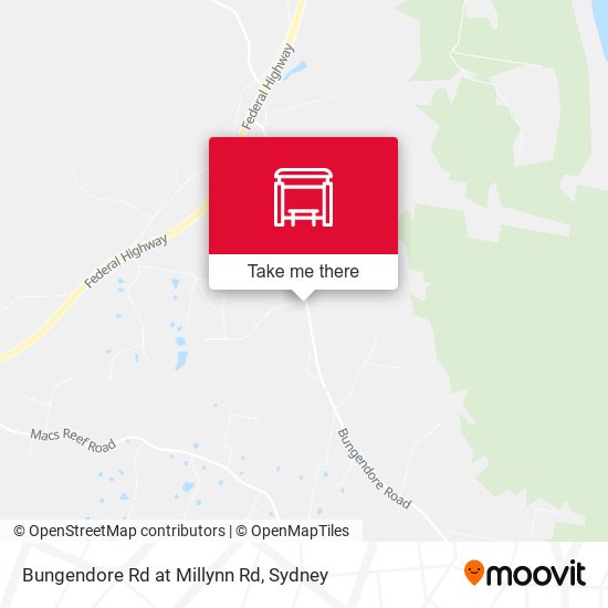 Bungendore Rd at Millynn Rd map