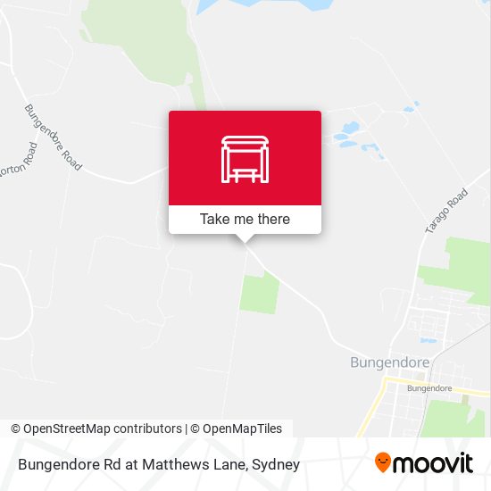 Bungendore Rd at Matthews Lane map