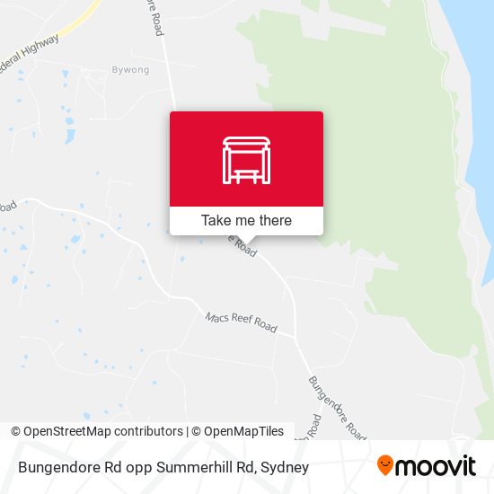 Bungendore Rd opp Summerhill Rd map