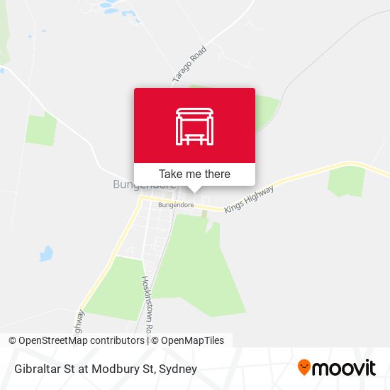 Gibraltar St at Modbury St map