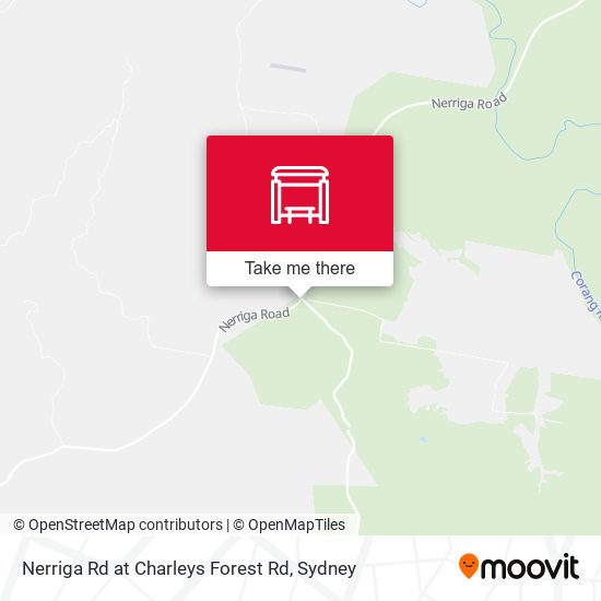 Nerriga Rd at Charleys Forest Rd map