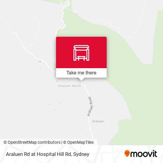 Araluen Rd at Hospital Hill Rd map