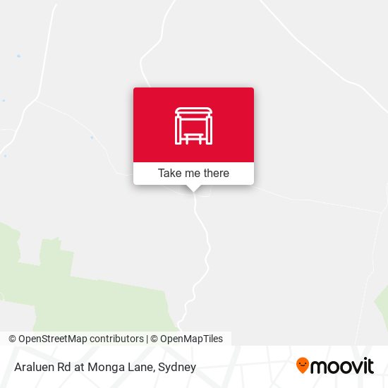 Araluen Rd at Monga Lane map