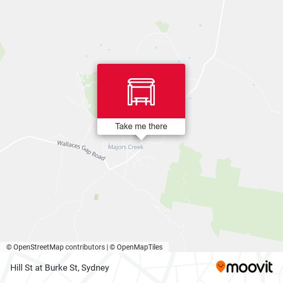 Hill St at Burke St map