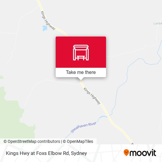 Kings Hwy at Foxs Elbow Rd map