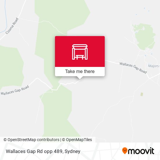 Wallaces Gap Rd opp 489 map