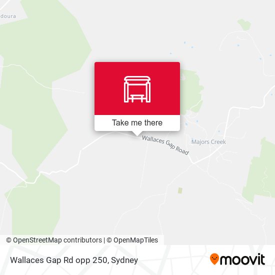 Wallaces Gap Rd opp 250 map
