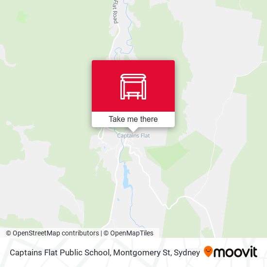 Captains Flat Public School, Montgomery St map