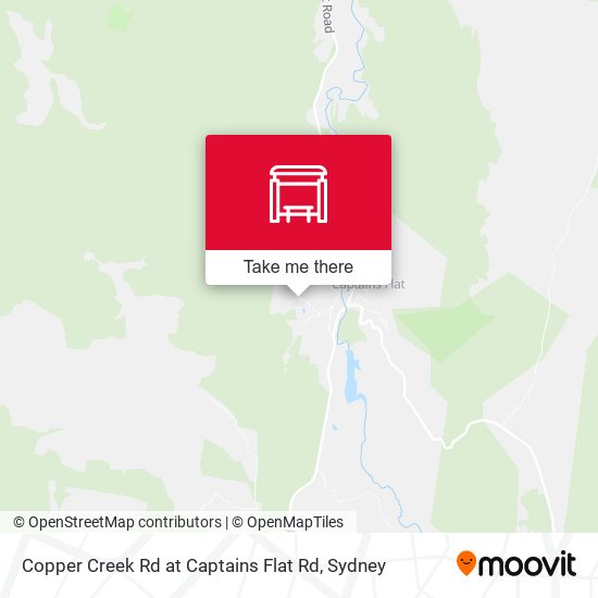 Copper Creek Rd at Captains Flat Rd map