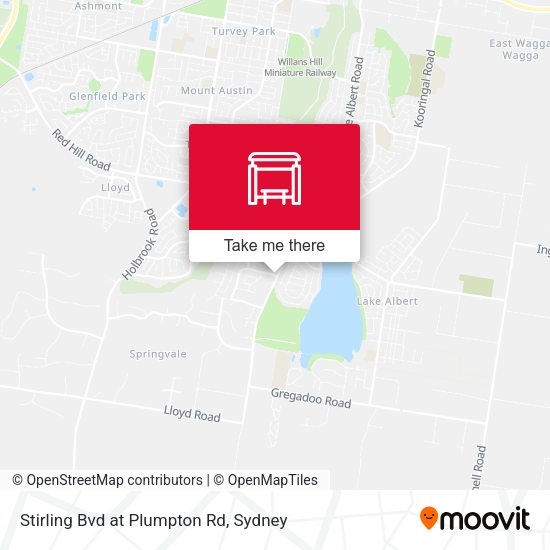 Stirling Bvd at Plumpton Rd map