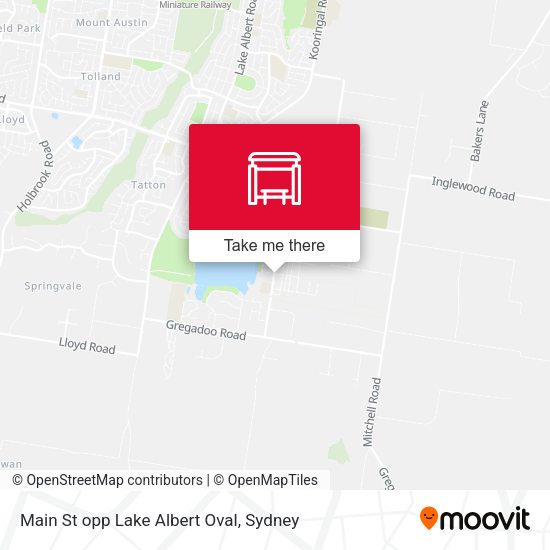 Main St opp Lake Albert Oval map