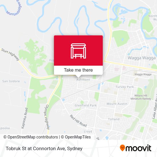 Tobruk St at Connorton Ave map