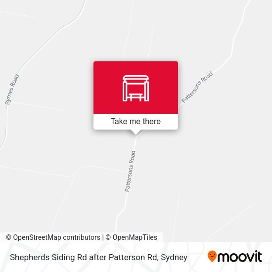 Shepherds Siding Rd after Patterson Rd map