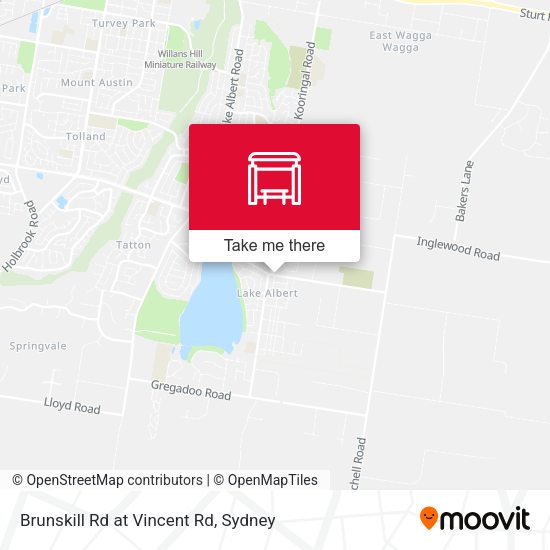 Brunskill Rd at Vincent Rd map