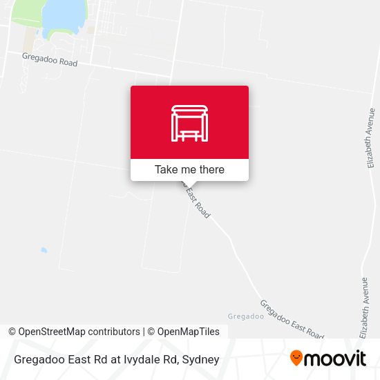 Gregadoo East Rd at Ivydale Rd map