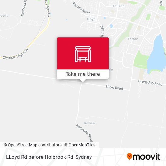 LLoyd Rd before Holbrook Rd map