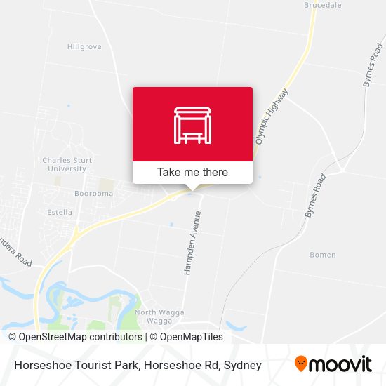 Horseshoe Tourist Park, Horseshoe Rd map