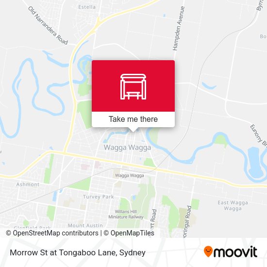 Morrow St at Tongaboo Lane map