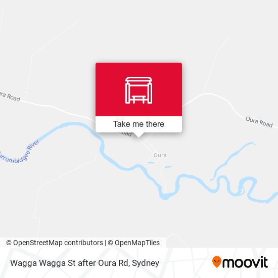 Wagga Wagga St after Oura Rd map